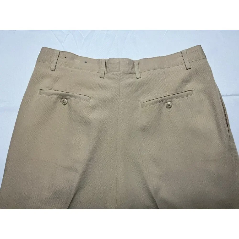 Callaway Men's Khaki Lightweight Golf Slacks Pants - Size 35x32 - Picture 3 of 7